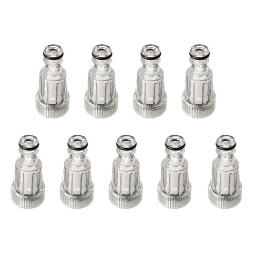 KARCHER K2-K7 시리즈 고압 자동차 세탁기 용 9pcs 고압 자동차 세탁기 물 필터 연결 와셔 두꺼운 거품 수드, 하나, 투명한 색상