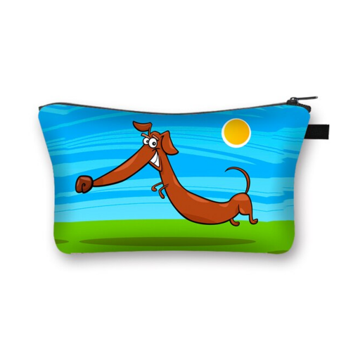 귀여운 소시지 파우치 펫 화장품 가방 여성 여행 정리 세면도구 상자