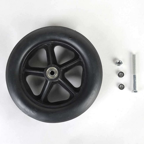 휠체어 앞 작은 바퀴 액세서리 6 7 8 인치 pu고무휠, E블랙(19-20cm) 8인치 확장-2개1쌍