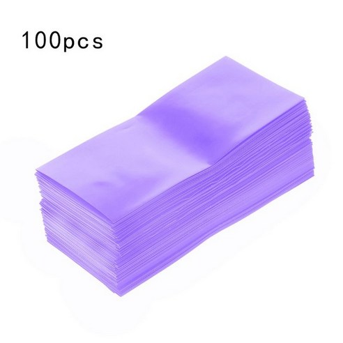 100pcs / 가방 18650 리튬 배터리 캡슐 튜브 PVC 열 수축 튜브 포장 배터리 커버 스킨 절연 필름, 보라색