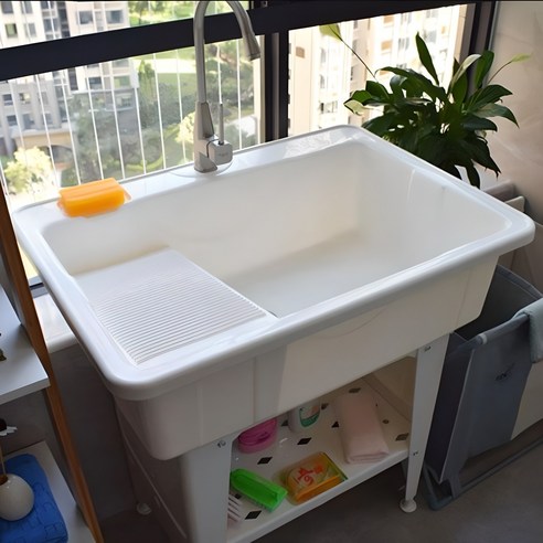 주방과 세탁 공간을 혁신하는 스마트 솔루션: 파파스 다용도 싱크대 배수관 + 빨래판 포함 세트 이케아싱크대