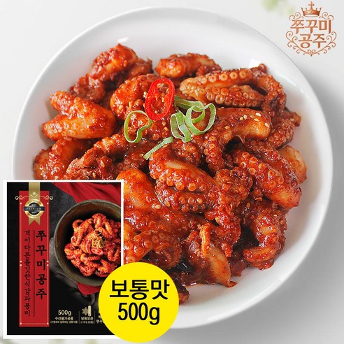 쭈꾸미공주500g보통맛 유통과정축소 실속과품격을담은 양념쭈꾸미볶음 저녁반찬 간편식 주꾸미