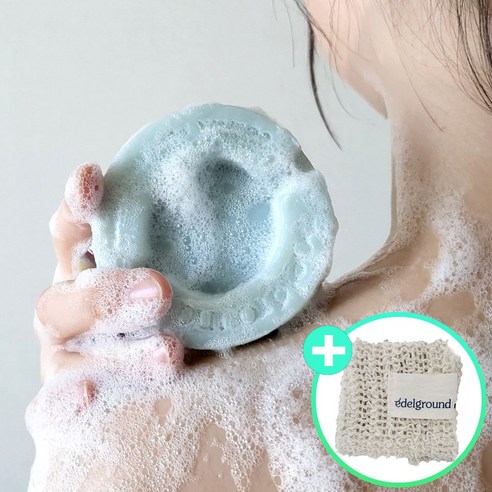 피부오돌토돌 건조한피부 모공각화 녹이는 에델그라운드 블루솔트 바디바+ 추가증정, 100g, 5개
