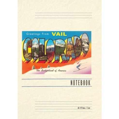 (영문도서) Vintage Lined Notebook Greetings from Vail Paperback, Found Image Press, English, 9798385405817