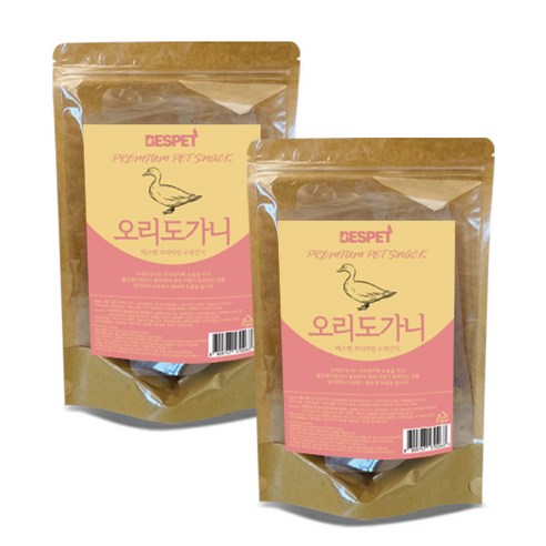베스펫 프리미엄 수제간식 200g, 오리도가니, 2개