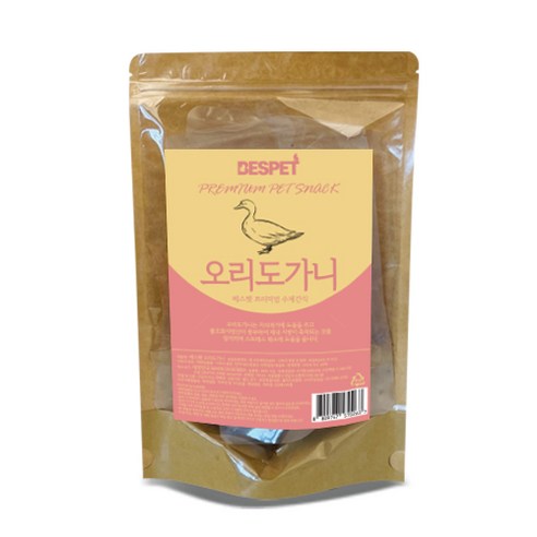 베스펫 프리미엄 수제간식 200g, 오리도가니, 1개