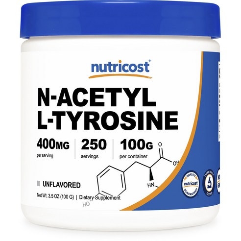뉴트리코스트 N-Acetyl L-Tyrosine 400mg Unflavored, 1개, 100g