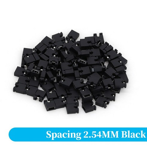 100-1000PCS 점퍼 캡 단락 간격 2.54mm 블록 핀 커넥터 긴 핸들 - 스위치 | 쿠팡
