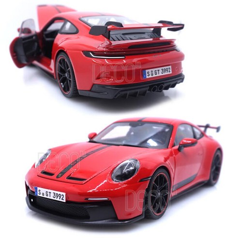 아트박스/마이스토 1:18 마이스토 포르쉐 911 GT3 스트라이프 레드 미니카 - 트라이얼/스케일RC카 | 쿠팡