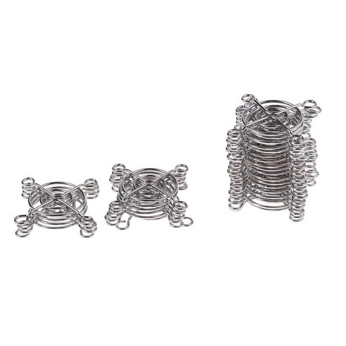 30pcs 4cm 와이어 팬 핑거 가드 케이스 냉각 팬 컴퓨터 용 그릴 보호, 53x53x2mm, 실버, 금속