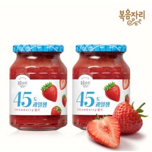 [복음자리] 45도 딸기잼 350g x 2개입, 1개