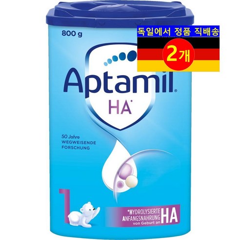 Aptamil 압타밀 0-6개월 유아용 가수분해 HA 1단계 분유, 4개, 800g