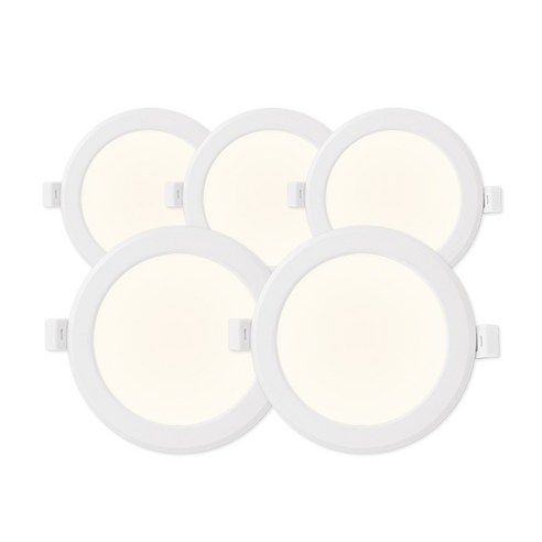 라인라이팅 LED 4인치 다운라이트 10W (벌레유입방지/방습), 5개, 주백색