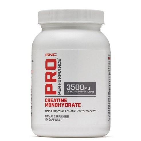 GNC 프로 퍼포먼스 크레아틴 모노하이드레이트 3500mg 120정 (캡슐) Pro Performance Creatine Monohydrate 120caps, 1개