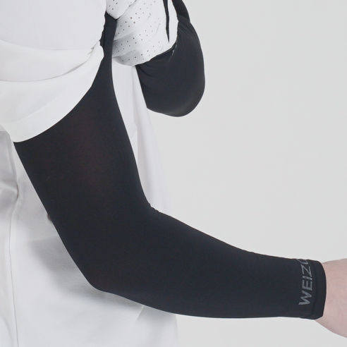 웨이즈온 자외선차단 쿨토시 접촉냉감 골프 여름 UV 차단 팔토시, 3세트, 블랙