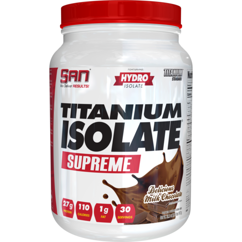 산 티타늄 아이솔레이트 수프림 딜리셔스 밀크 초콜릿 맛, 1개, 907.2g
