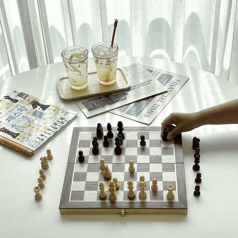 고급 자석 체스 게임 핸드메이드 CHESS