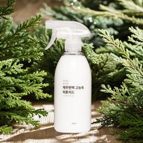 숲의마음 제주편백 고농축 피톤치드 오일 스프레이 500ml - 새집증후군제거제 | 쿠팡