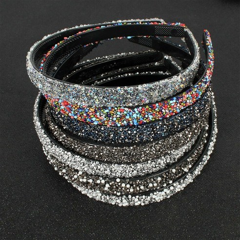 럭셔리 Rhinestones 헤어 액세서리 크리스탈 Hairbands 진주 머리띠 헤어 후프
