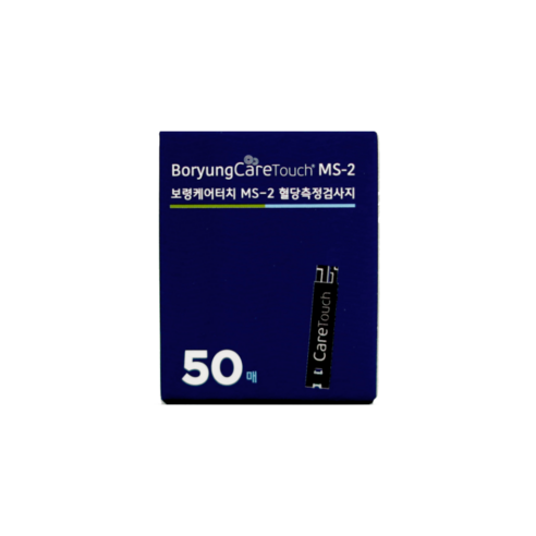 보령 케어터치 MS-2 혈당측정검사지 (50매) / 당뇨 측정지, 1개입