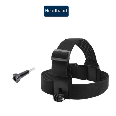 Gopro Hero 10 9 8 7 6 액션 카메라 가슴 스트랩 머리띠 세트 마운트 360 회전 손목 스트랩 가방 클립, 검은 색, 1개