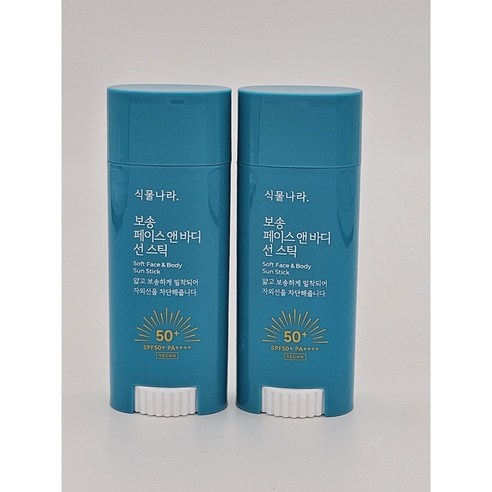 식물나라 산소수페이스앤바디보송선스틱_1+1, 30g, 2개