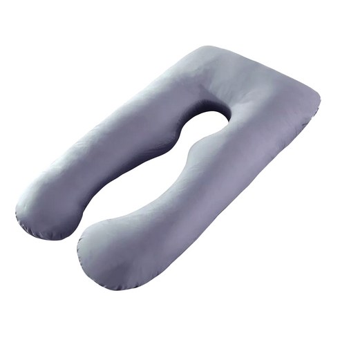 대형 바디필로우 U자 롱 임산부 다용도 꿀잠 바디 쿠션, 연회색