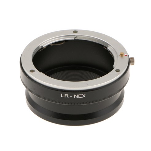 소니 NEX 마운트에 LEICA R 마운트 LR-NEX 렌즈 용 카메라 어댑터 링, 60x30mm, 블랙, 금속