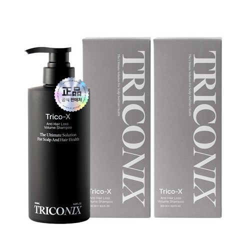 트리코닉스 트리코엑스 탈모완화 볼륨 샴푸, 2개, 500ml