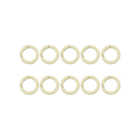 컬러오링 외경40mm 내경30mm 고리 오링 오픈형O링, 1세트, 베이지 10개