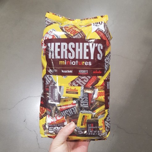 코스트코 허쉬 미니어쳐 초코릿, 1.58kg, 1개