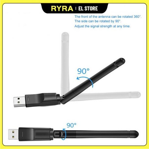 데스크탑와이파이수신기 수신기 듀얼밴드 RYRA USB Wifi 어댑터 무선 USB카드 데스크탑무선랜 컴퓨터랜, RTL8188 Best Top5