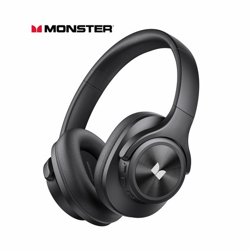 MONSTER 몬스터 블루투스 헤드폰 노이즈 캔슬링, MISSION 200, 블랙