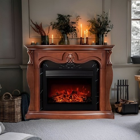 아늑함과 고급스러움이 조화를 이루는 전기 벽난로