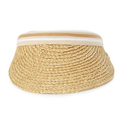 헬렌카민스키 마리나 여성 바이저 HAT50318 NATURAL NOUGAT STRIPE