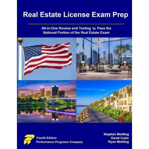 (영문도서) Real Estate License Exam Prep: All-in-One Review and Testing to Pass the National Portion of ... Paperback, Performance Programs Compan..., English, 9781955919364