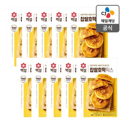 백설 찹쌀 호떡믹스, 400g, 10개