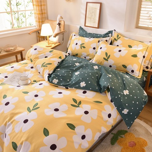 GoGold 침구 - 두 꺼 운 보온 순면 마모 침구 4 종 세트 1.2m / 1.5m / 1.8m, SKU-30