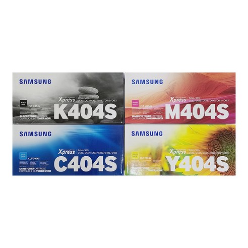 삼성전자 CLT-K404S/C404S/M404S/Y404S 정품 색상선택, 1개, 노랑(CLT-Y404S)