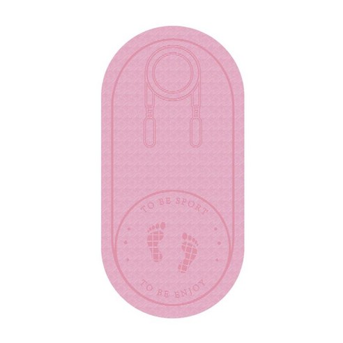 점프 건너 뛰는 매트 방음 고밀도 야외 실내 홈 요가 필라테스 두꺼운 패드, 1300x610x6mm 핑크색, TPE.