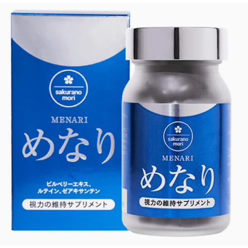 Sakuranomori 메나리 빌베리엑기스 루테인 지아잔틴, 60정, 1개