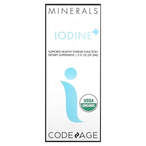 코드에이지 Iodine플러스 2 fl oz (59.2 ml), 3개, 59.147ml