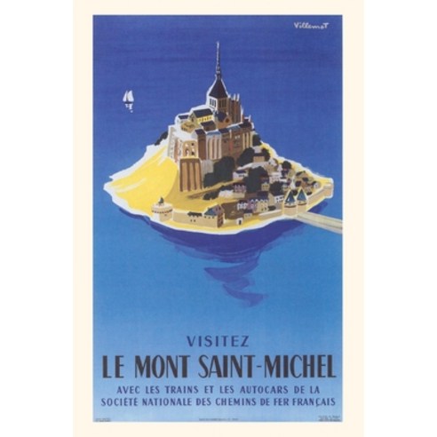 (영문도서) Vintage Journal Mont St. Michel Travel Poster Paperback, Found Image Press, English, 9781648114656