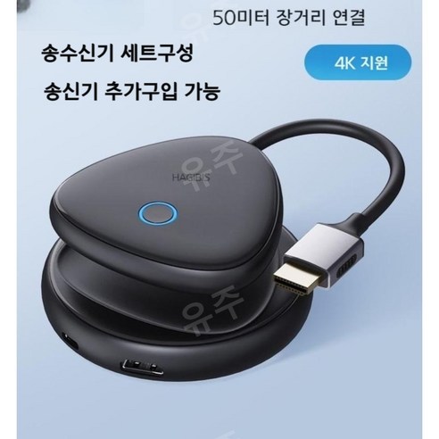 무선HDMI송수신기 vga 동글 4k 세미나, 4K 세트 [HDMI 포트]