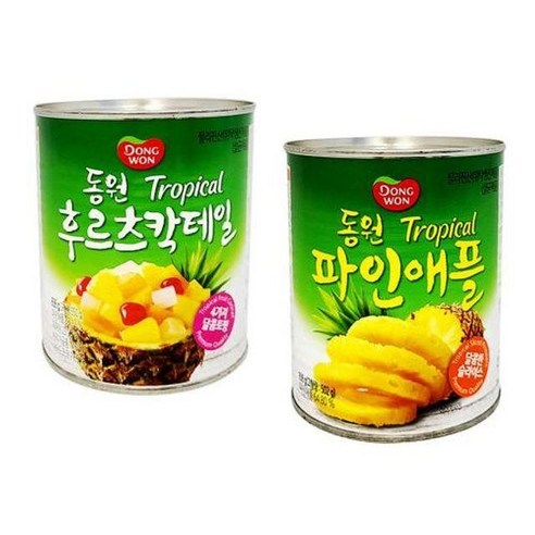 동원 트로피칼 파인애플, 836g, 2개