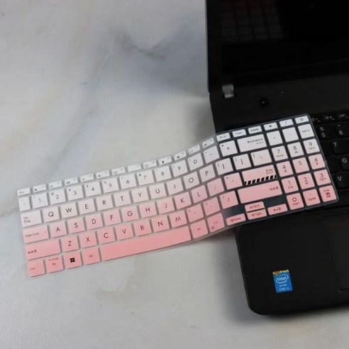 키보드덮개 키스킨 ASUS Vivobook 15X X1503 X1503Z X1503ZA / S 15 OLED K5504 K5504VA K5504V TPU 실리콘 키보드 커버 프로, fadepink