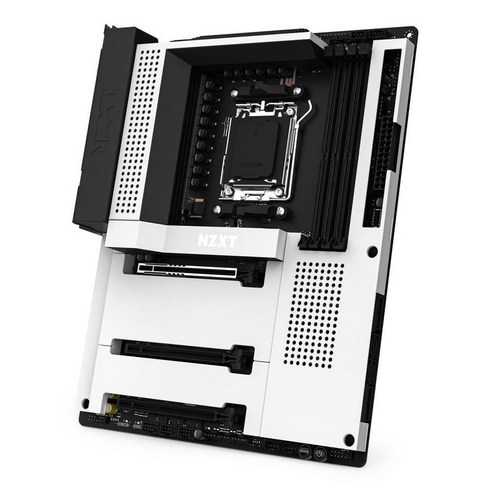 NZXT N7 B650E – N7-B65XT-W1 – AMD B650 칩셋 (AMD 7000 시리즈 CPU 지원) – ATX 게이밍 마더보드 – 통합 후면 I/O 쉴드 – Wi-F, 화이트_AMD B650E 칩셋 b650e-e Best Top5