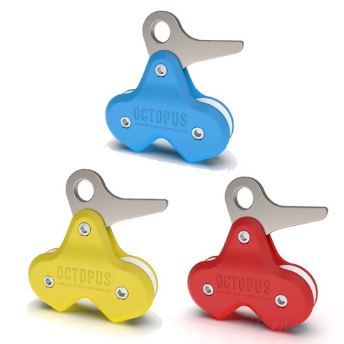 옥토퍼스 클래식 풀링 시스템 프리다이빙 로프스토퍼 XL, 옐로우