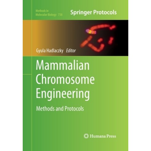 (영문도서) Mammalian Chromosome Engineering: Methods and Protocols Paperback, Humana, English, 9781493957750