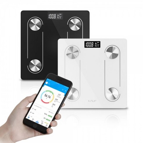 [당일 발송] 소꿉자취 스마트 체지방 체중계 (블랙) – 1개 겐지아체중계